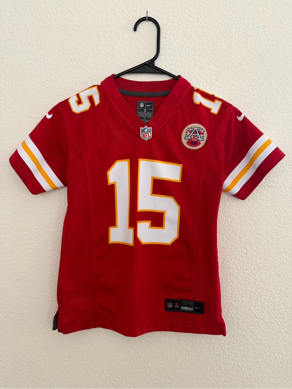 Nike Kids' Red NFL Jersey #15 Mahomes Kansas City